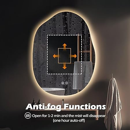 LED Bathroom Mirror Lights 26x38 Dimmable 3 Colors