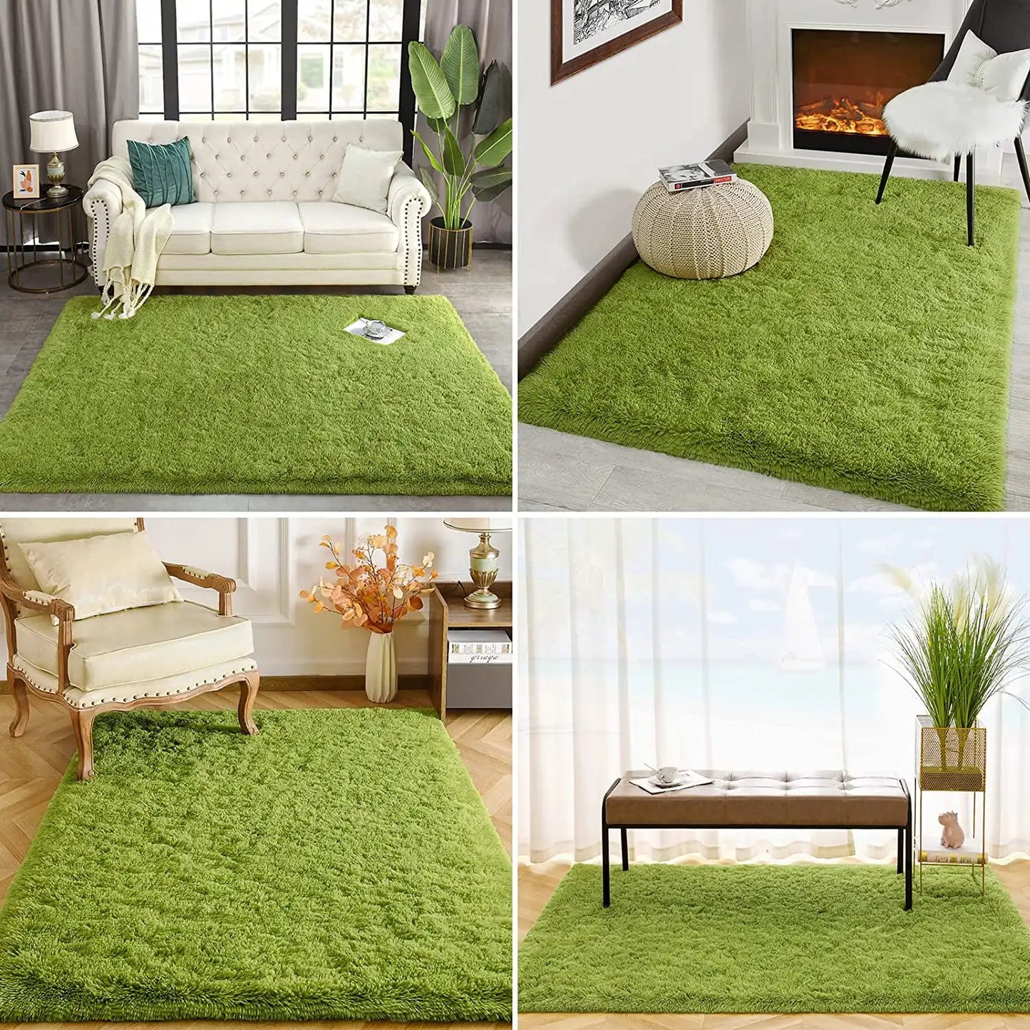 Fluffy Rugs for Bedroom Fuzzy Area Rugs for Living Room Soft Kids Carpet Non Slip for Hardwood Floors Room Decor