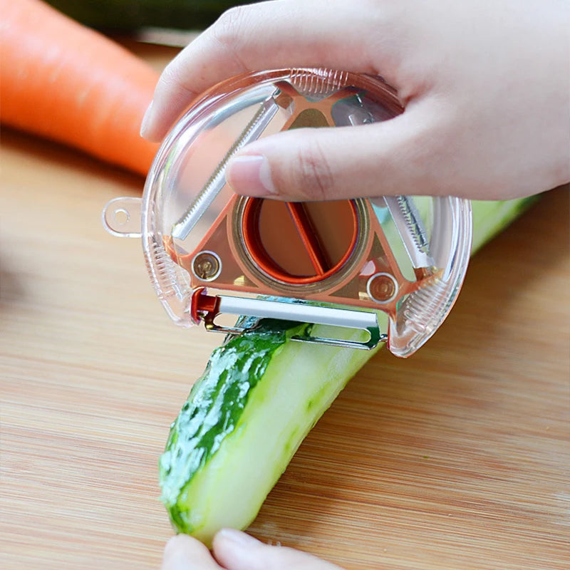 ThreeInOne Kitchen Peeler Grater Carrot Cutter Fruit Tool