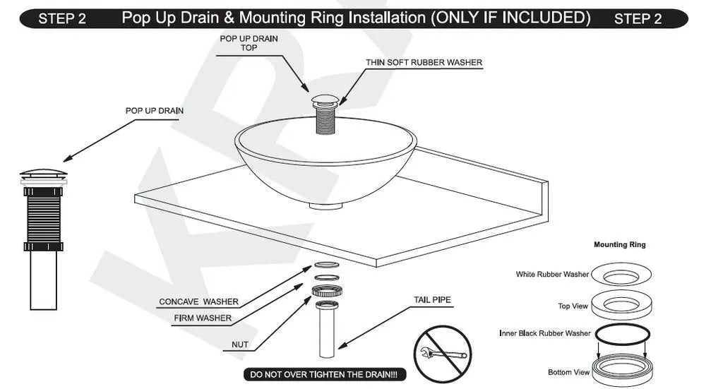 ZAPPO Marbling Rectangle Vessel Sink With Faucet Drain