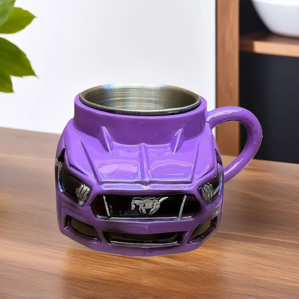 Car Shaped Coffee Mug Novelty Stainless Steel Cup For Men
