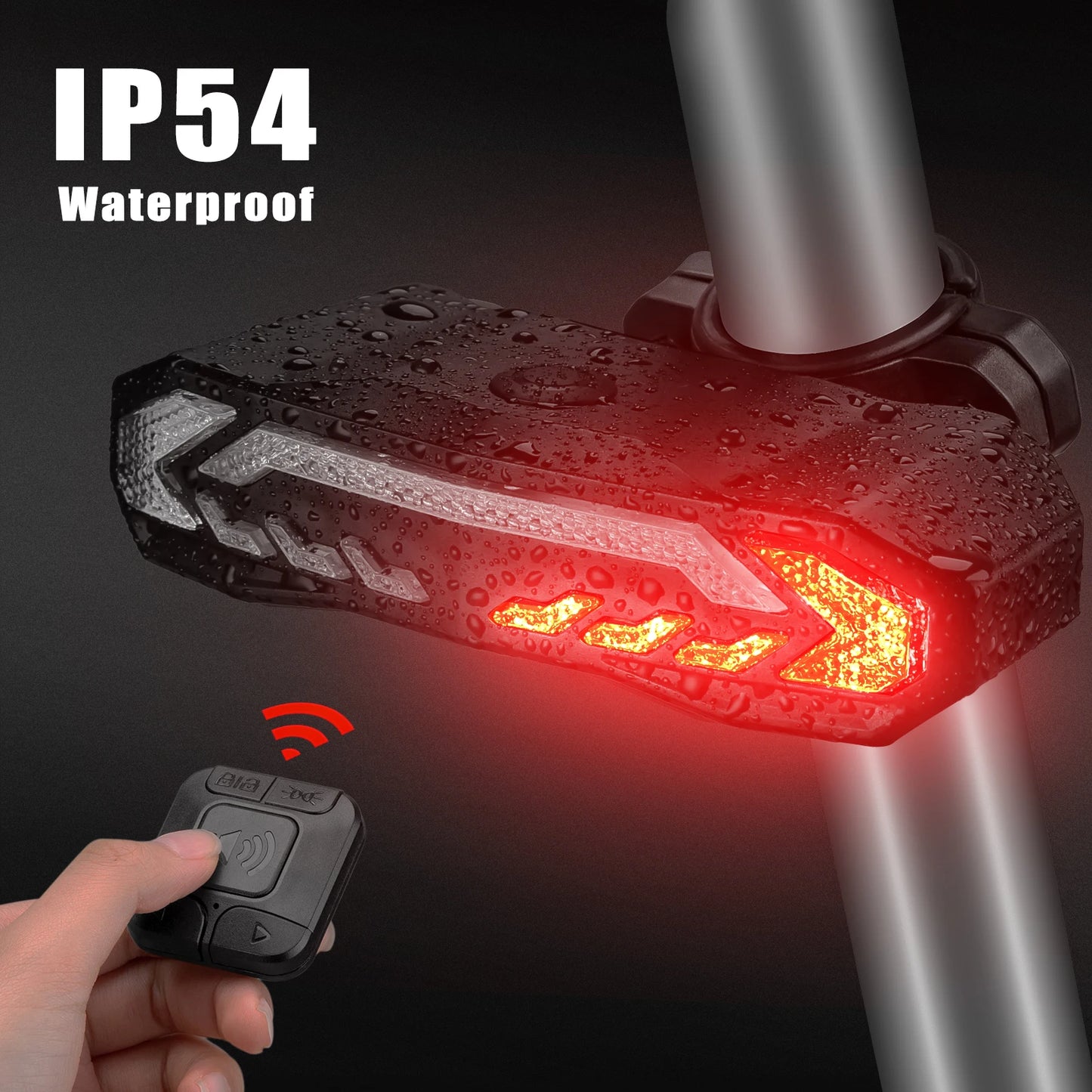 Elecpow Smart Bike Taillight Anti Theft Alarm With Remote