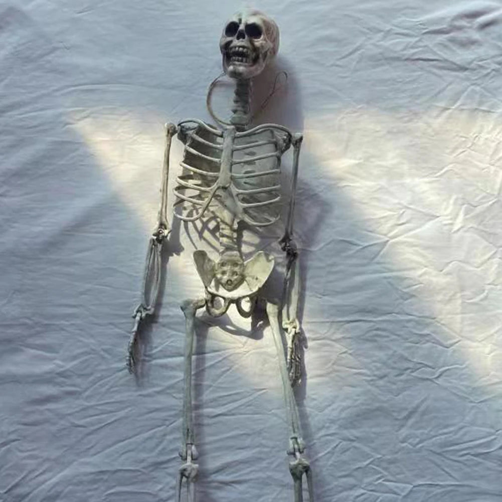 Halloween Horror Skeleton Statue Movable Joints Yard Garden