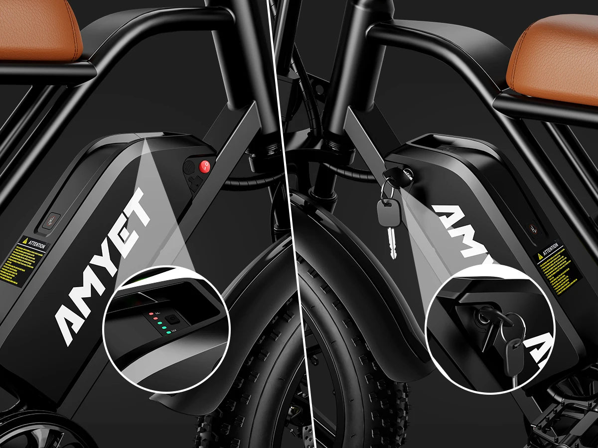 Amyet V9 G60 1000W Adults Electric Mountain Ebike 48V 20Ah