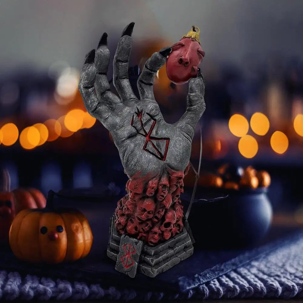 Berserk Figure Hand of God Statue Anime Handcraft Resin Ornament Halloween Skeleton Figurine Craft Desk Decoration Scary Props