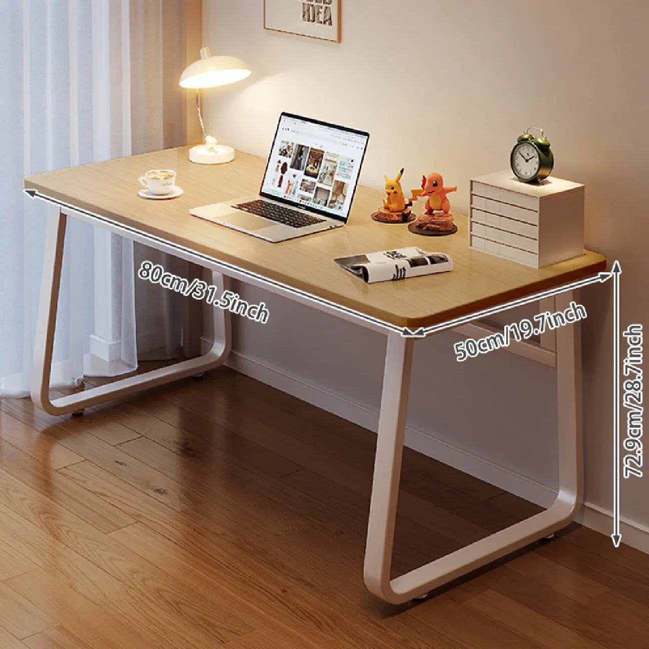 White Computer Desk Modern Simple Style Home Office Bedroom