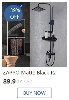 ZAPPO Black Glass Vessel Sink With Deck Mount Faucet