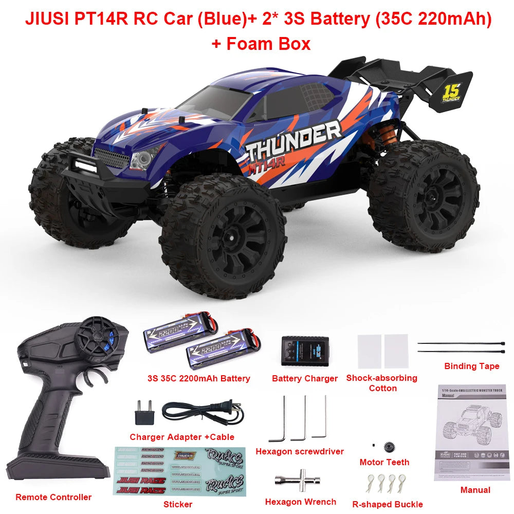 Jiusi PT14R MT14R One Fourteenth RC Car 4WD Brushless Truck