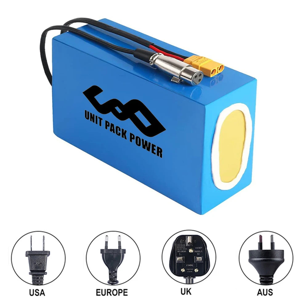 EScooter Ebike Battery Pack 36V 48V 52V 60V 72V Waterproof
