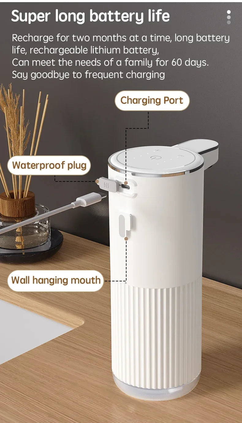 Automatic Soap Dispenser 360ml Type C White 4 Level Foam