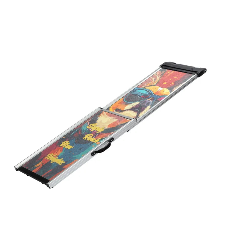 Retractable Aluminum Dog Ramp For Cars SUVs Non Slip