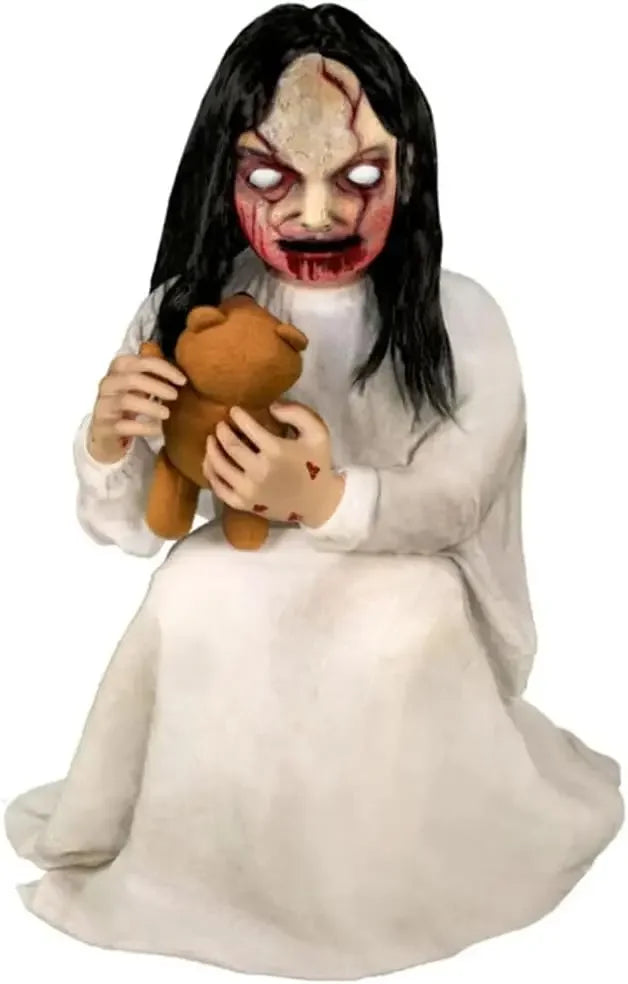 Motion Activated Lunging Lily The Demonic Zombie Girl Animatronic Halloween Decoration Indoor or Covered Use