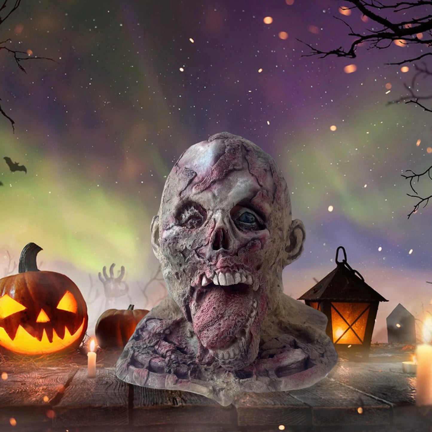 Creepy Skull Mask Lightweight Halloween Headpiece Cosplay