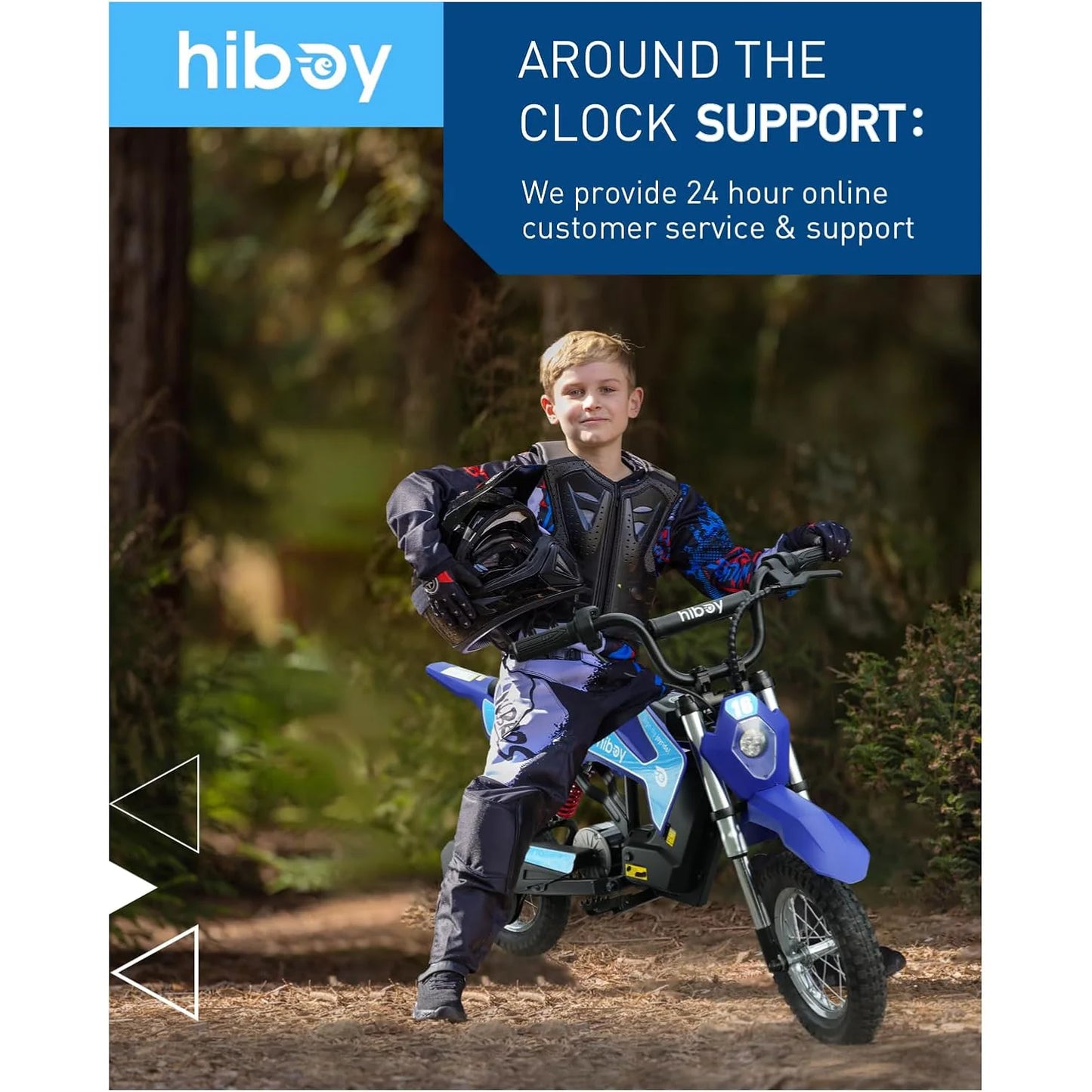 Hiboy 36V 300W Electric Kids Motorcycle Speed Modes 3 to 10