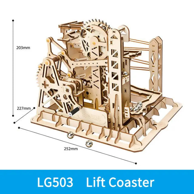 Robotime Rokr 3 Marble Run DIY Wooden Waterwheel Model Kit Gift