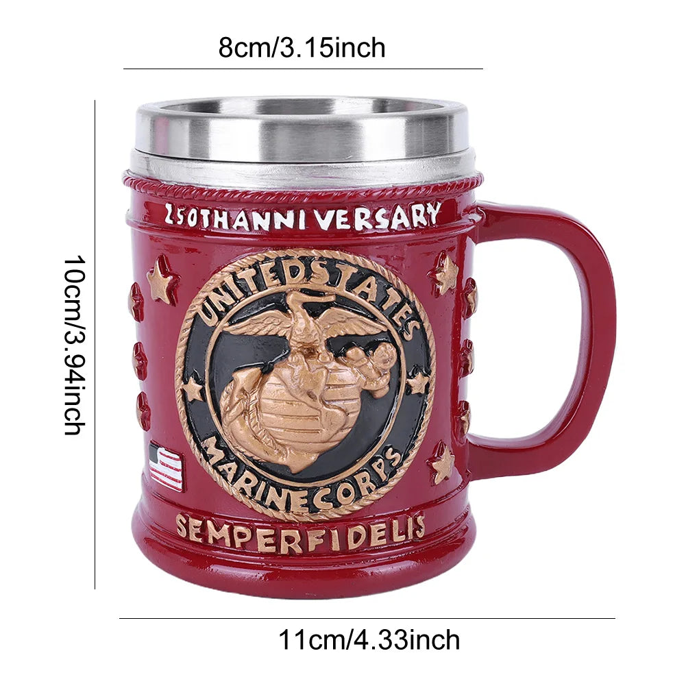 250th Anniversary Veteran Coffee Mug Stainless Steel