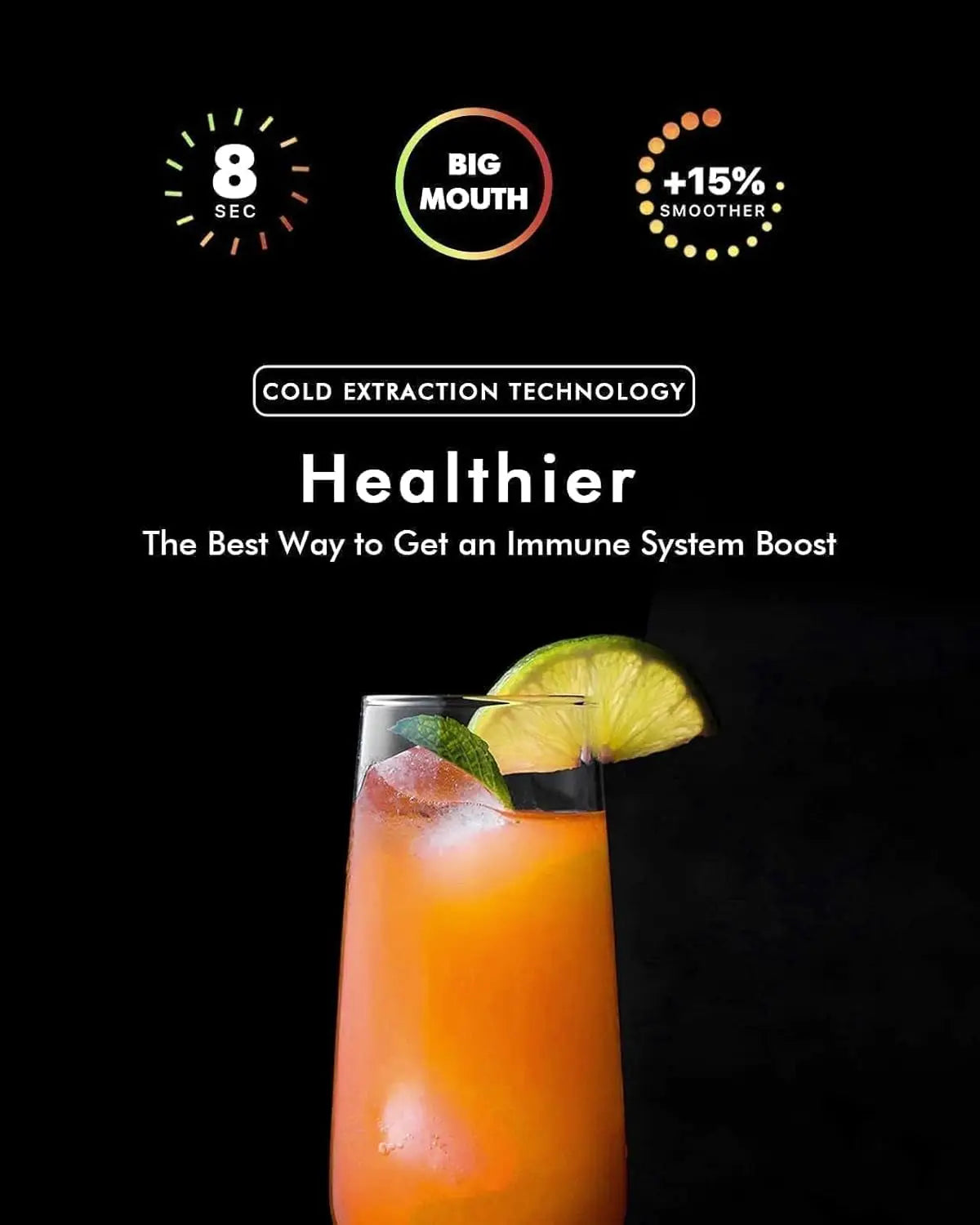 SiFENE 3 Inch Big Mouth Centrifugal Juicer Extractor for Fruits and Vegetables Compact Juicing Maker Non BPA Easy to Clean Red