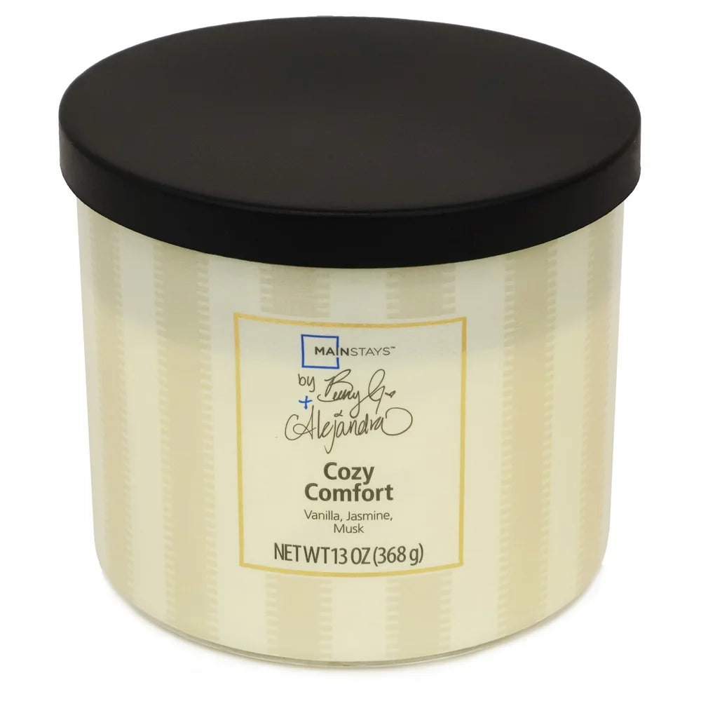 Aromatic 3 Wick Candle Vanilla Jasmine Musk Home Decor