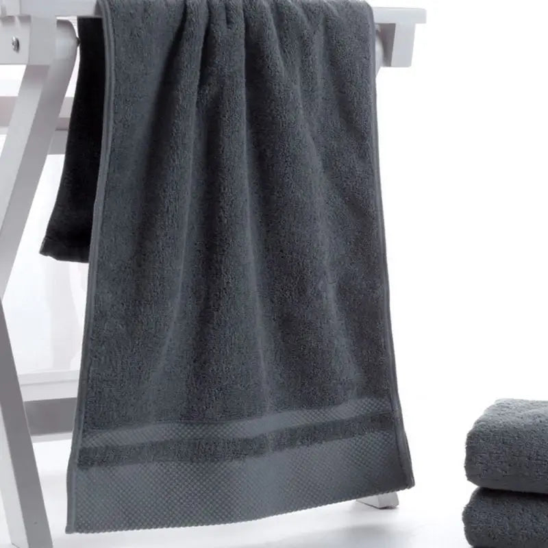 Three or Six Thickened Soft Cotton Bath Towels Sets 34x75cm