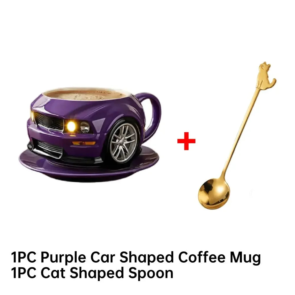 Handcrafted Car Shaped Stainless Steel 300ML Coffee Mug