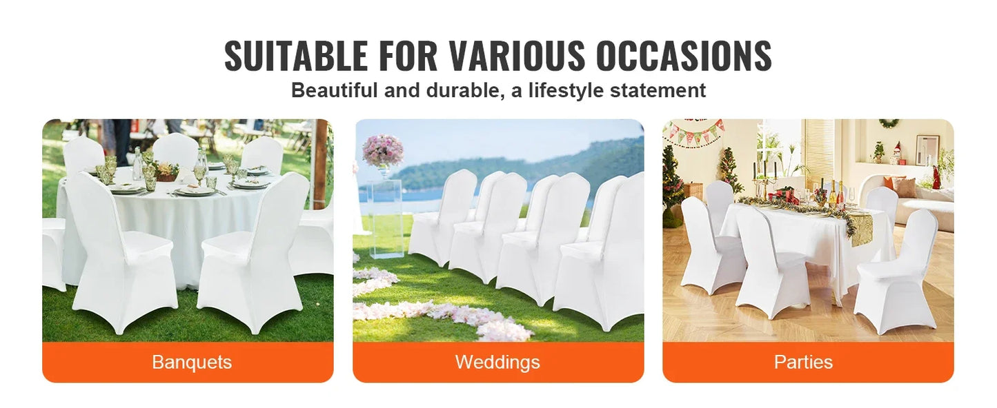 VEVOR Stretch Spandex Chair Covers Removable Slipcovers