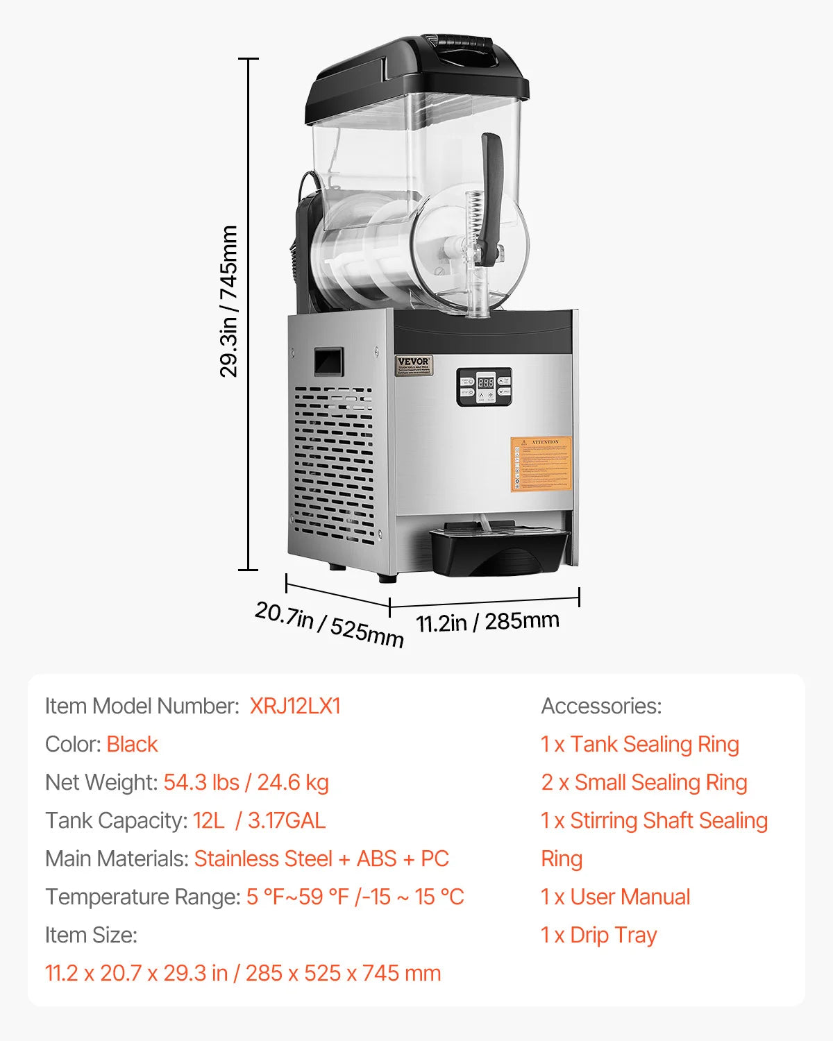 SucceBuy 3-36L Commercial Slushy Machine 1-3 Tanks Stainless Steel Margarita Smoothie Frozen Drink Maker for Home and Restaurants