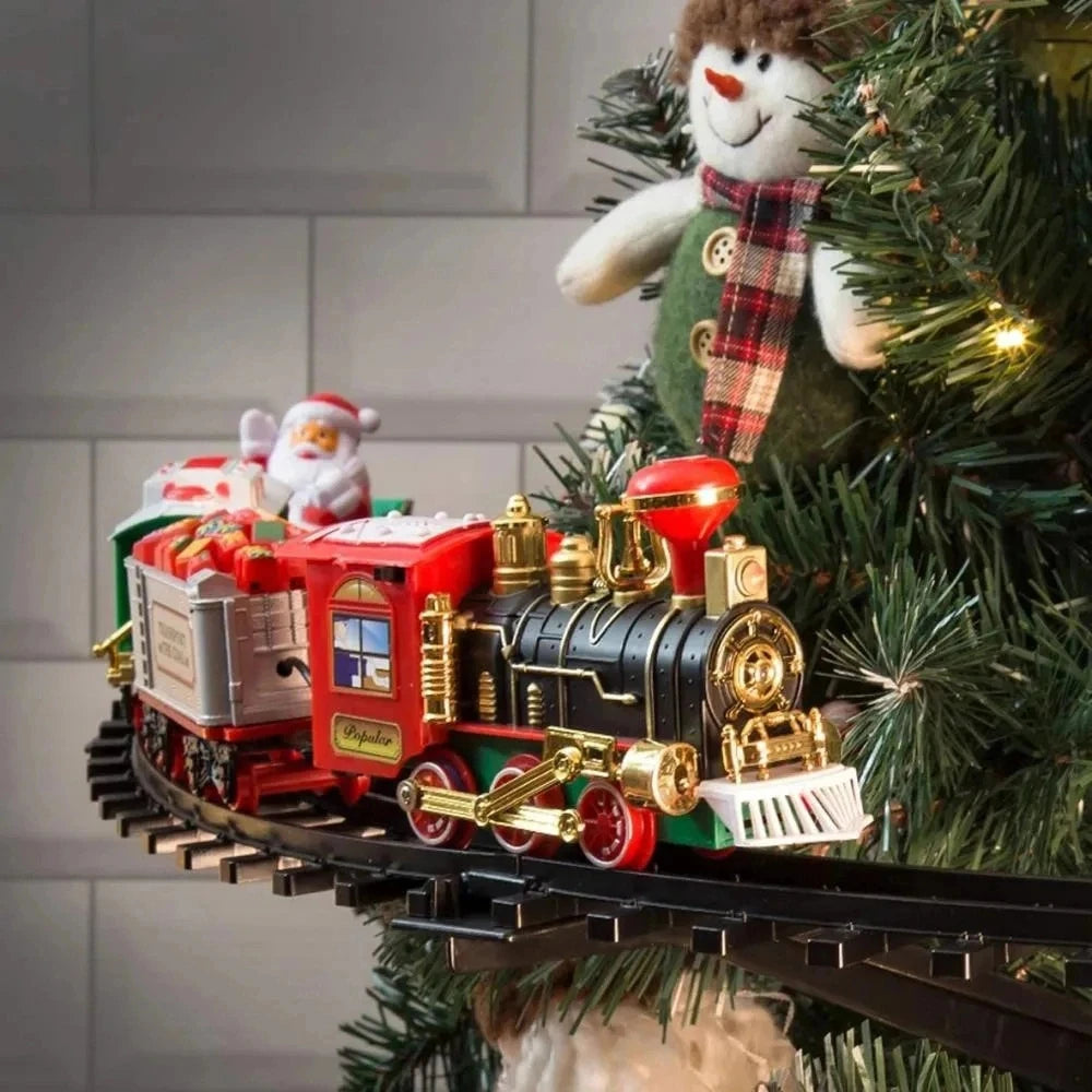 Christmas Train Electric Toys for Tree Decoration and Sound