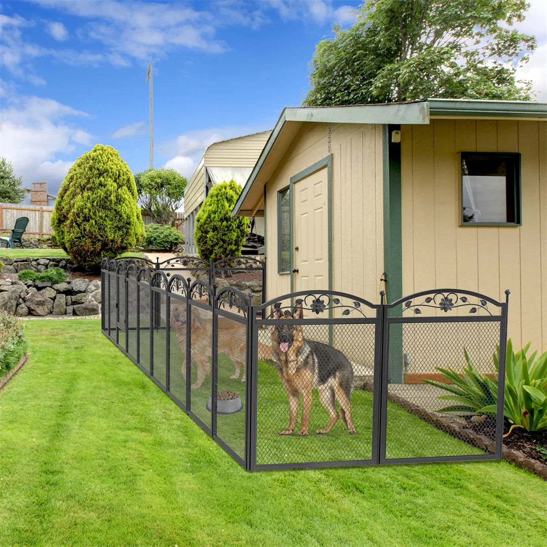 8 Panels Heavy Duty Dog Playpen Outdoor Indoor Fence Pad
