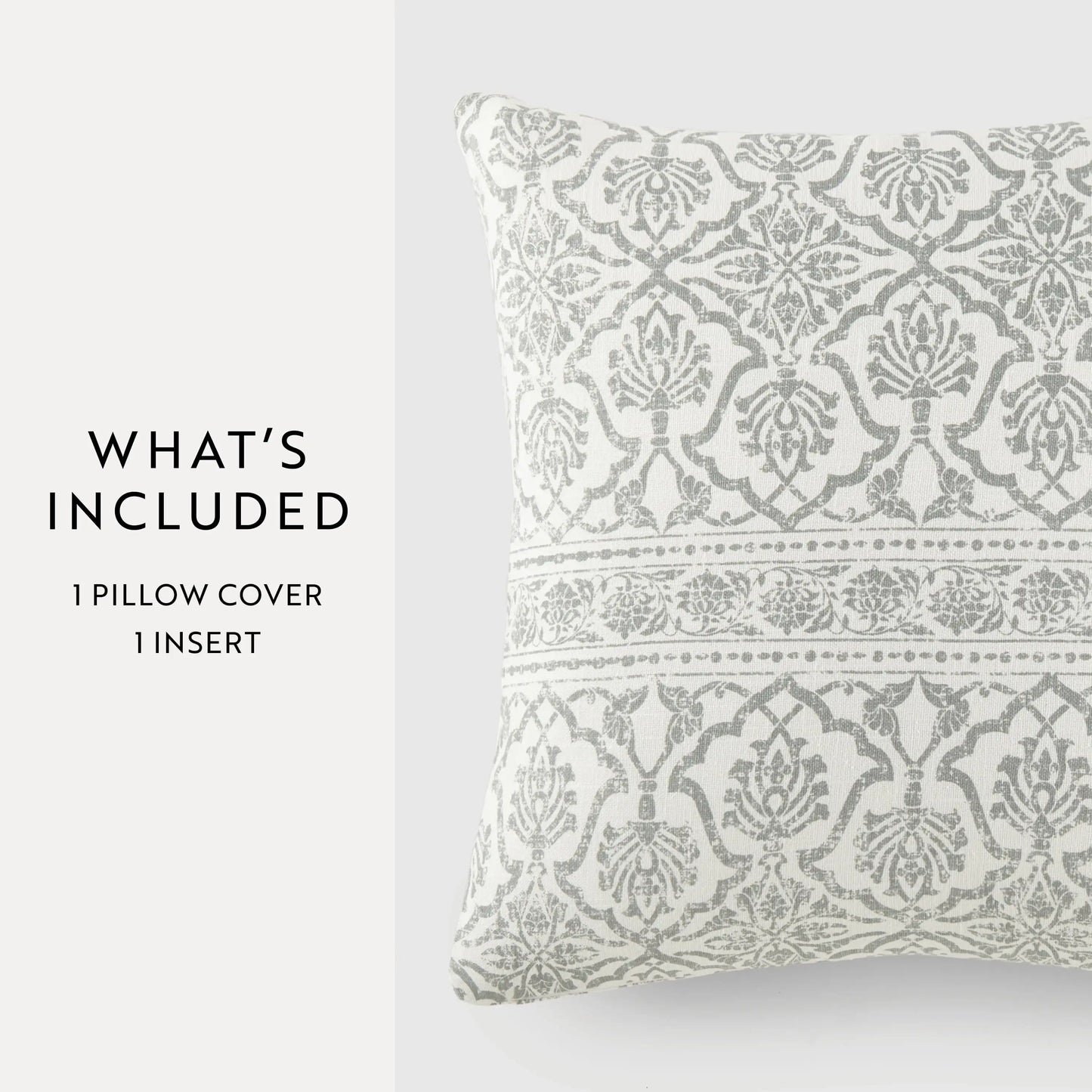 Elegant Cotton Decor Throw Pillow Artic Antique Floral Pattern