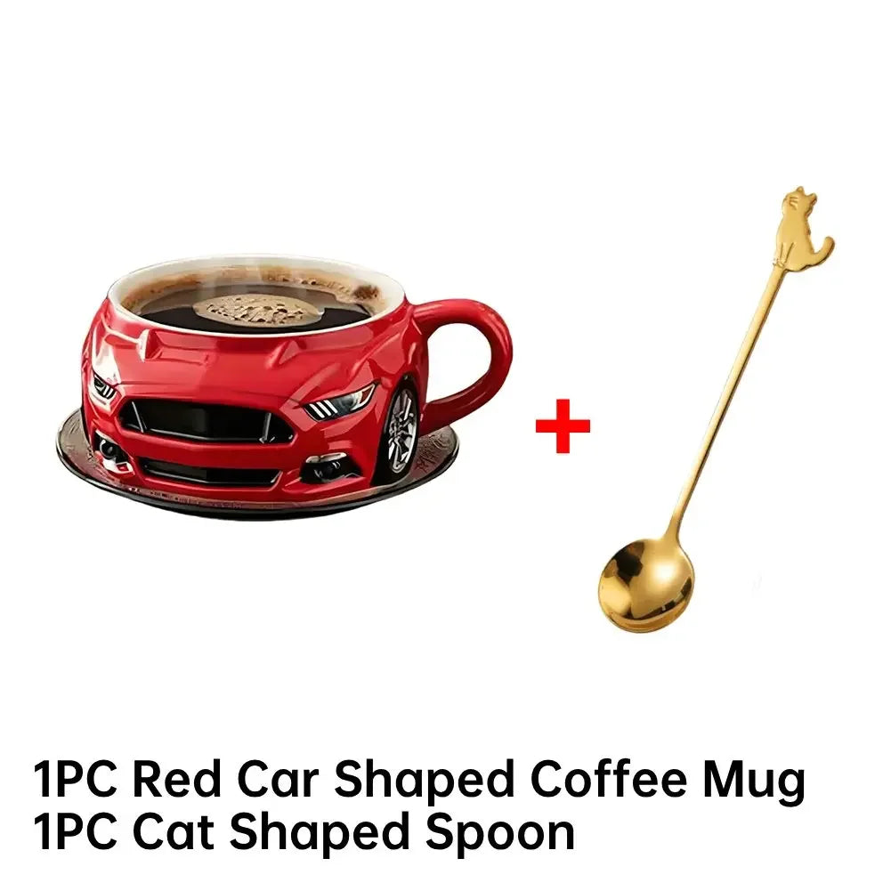 Handcrafted Car Shaped Stainless Steel 300ML Coffee Mug