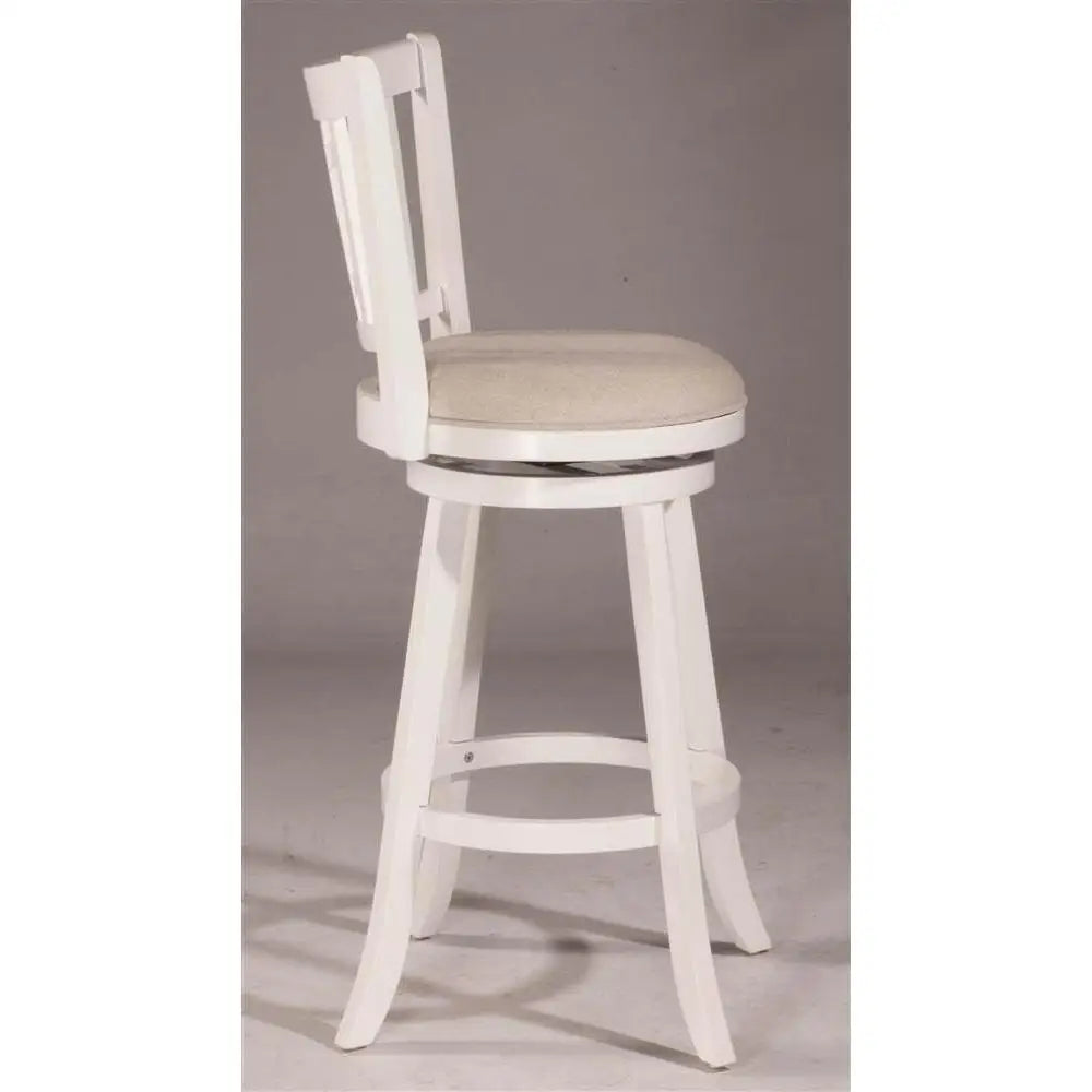 Casual Counter Height Swivel Stool Rectangular Lattice Back