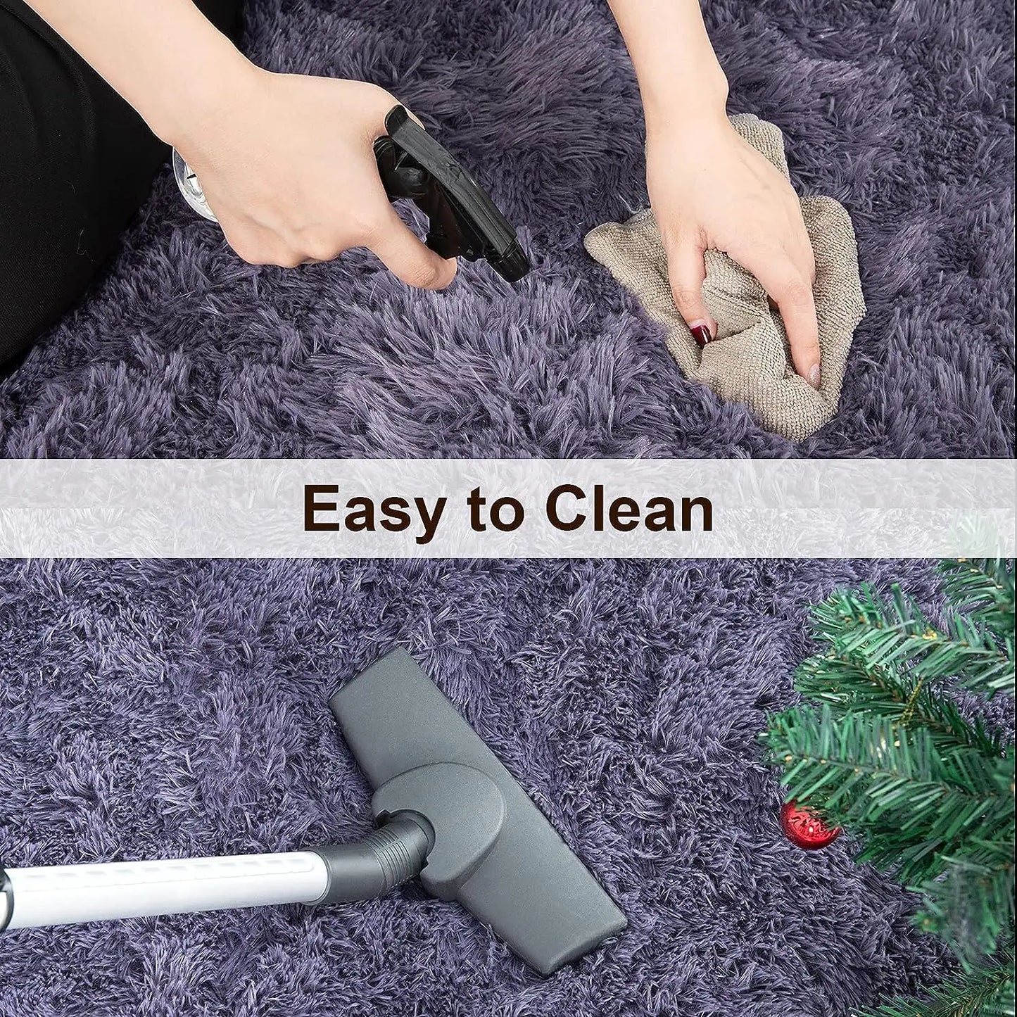 Fluffy Rugs for Bedroom Fuzzy Area Rugs for Living Room Soft Kids Carpet Non Slip for Hardwood Floors Room Decor