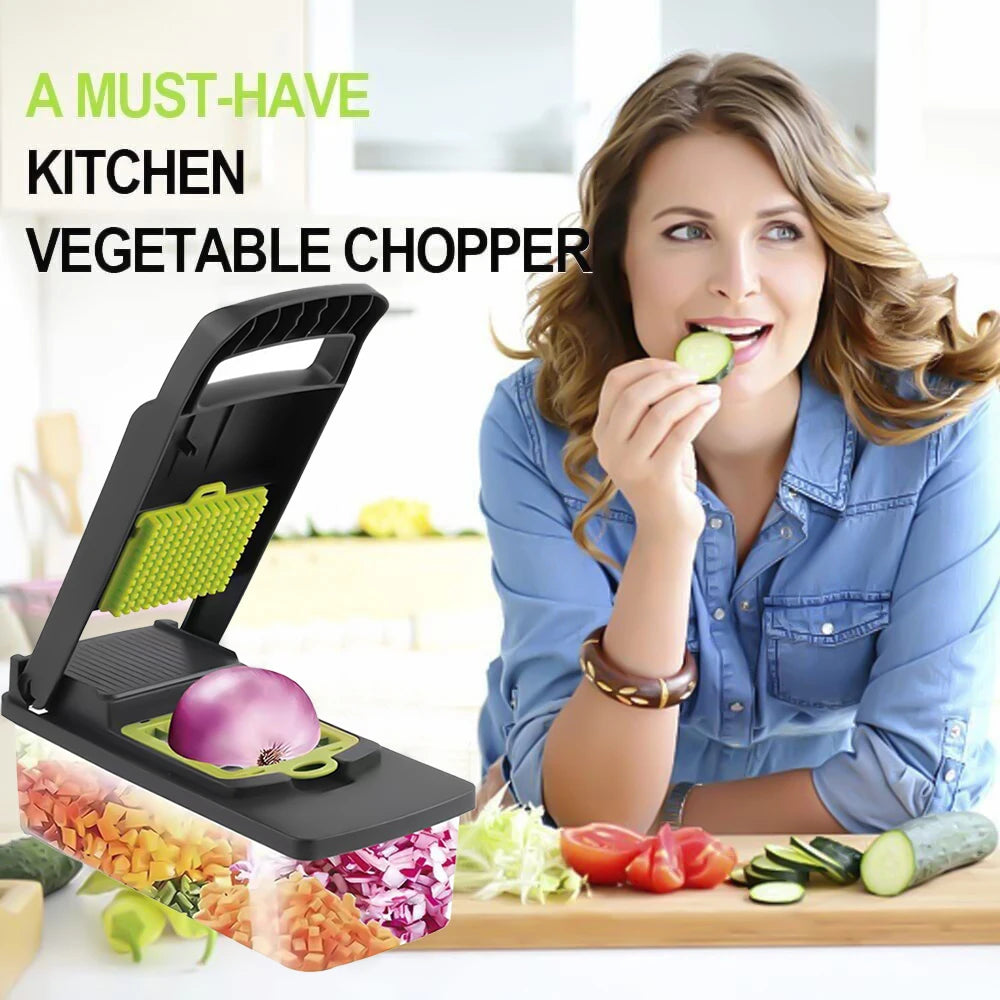 14 In 1 Multifunctional Vegetable Chopper Slicer Shredder