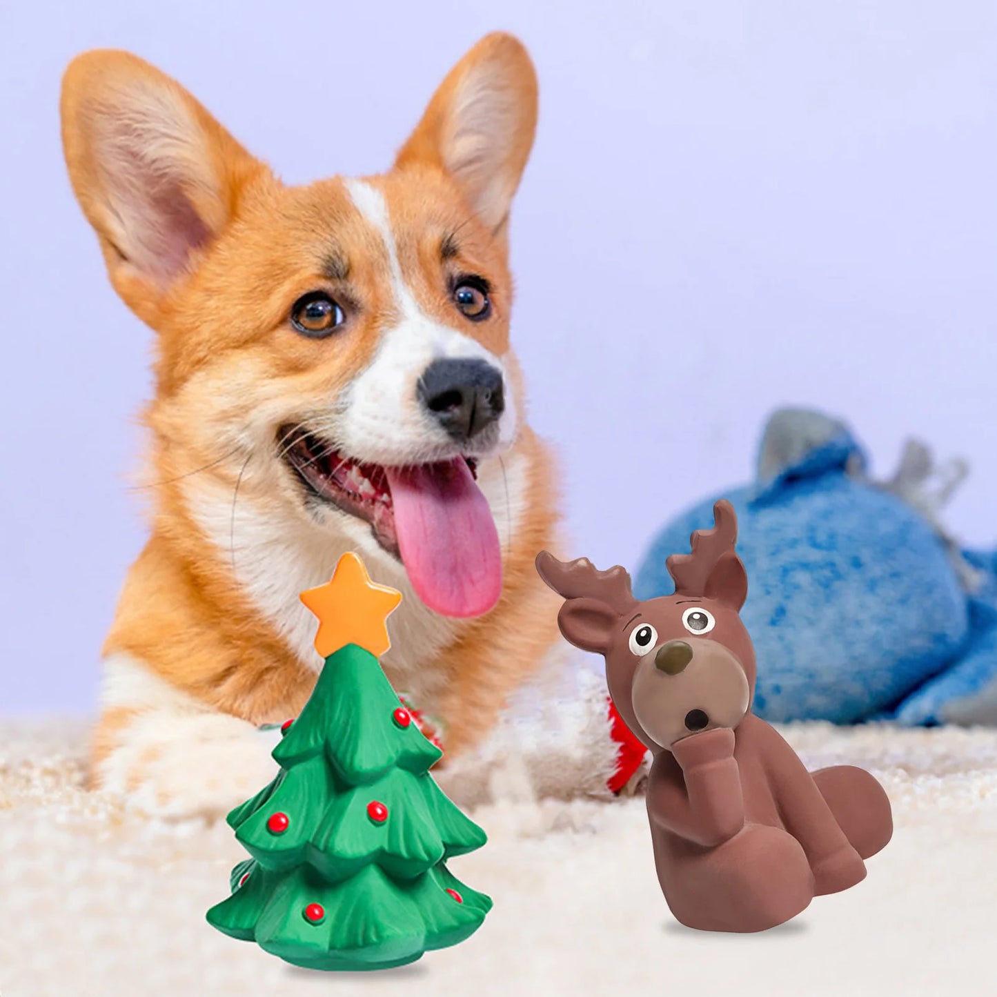 Interactive Latex Dog Chewing Toy for Small and Medium Dogs