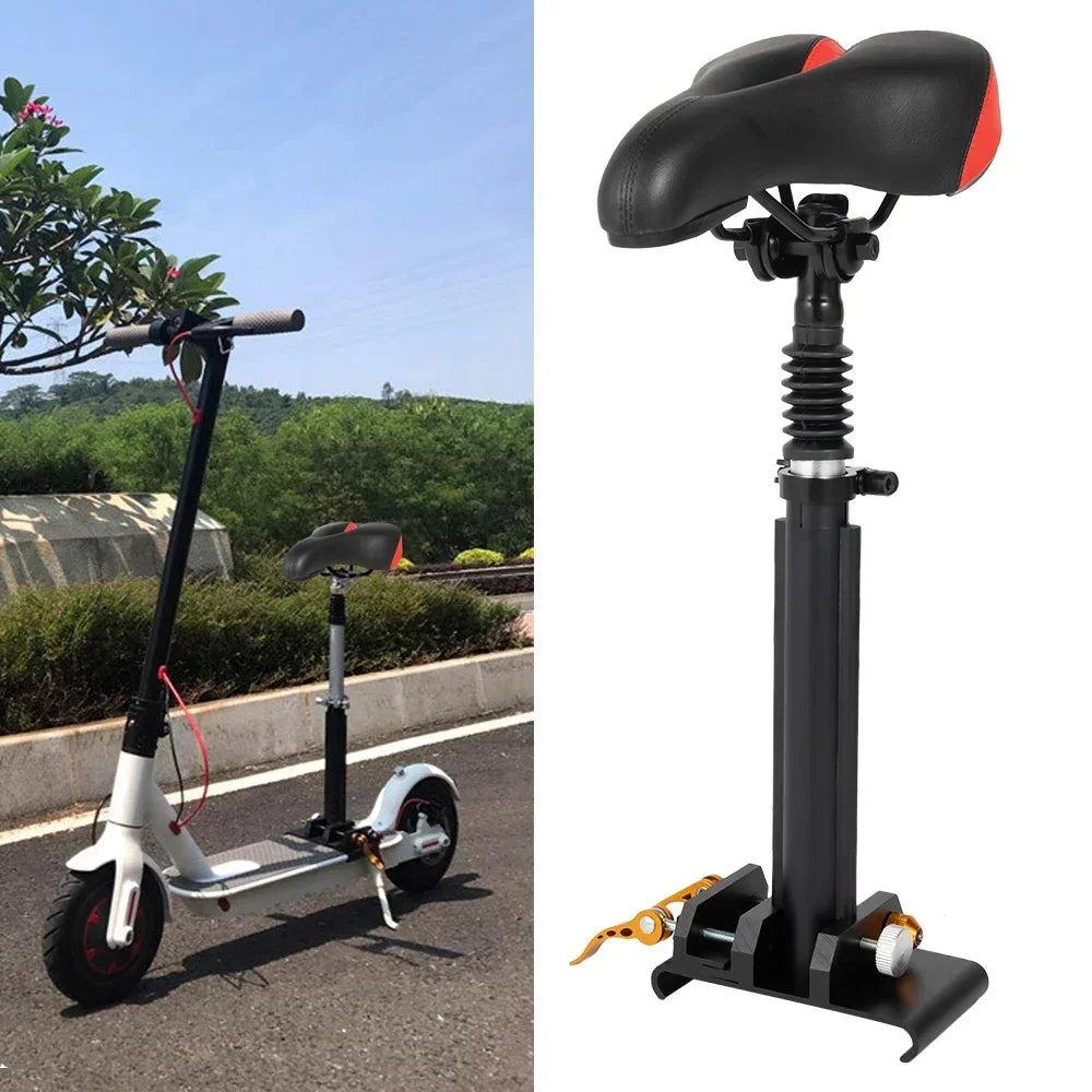 Adjustable Scooter Seat With PU Cushion Aluminum Frame