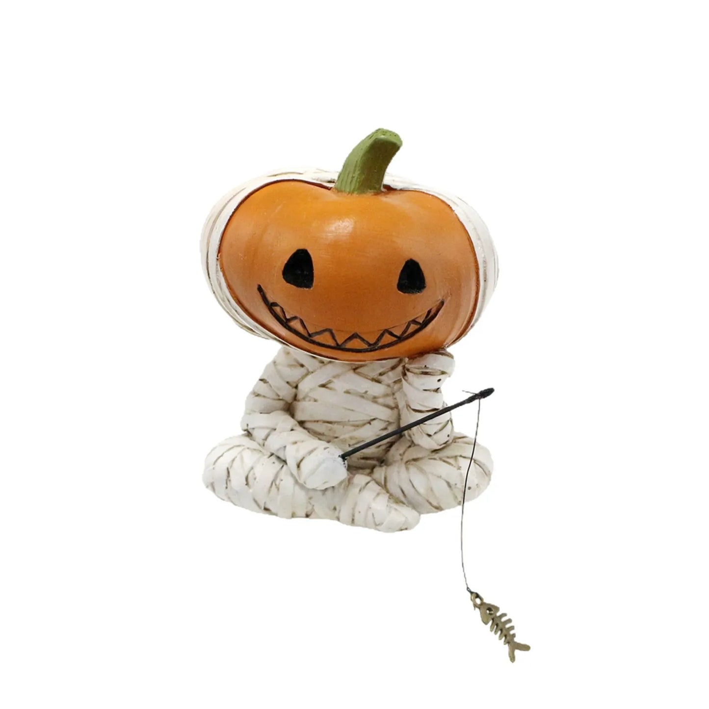 Halloween Bandage Doll Fishing Resin Ornament Home Decoration Party Supplies
