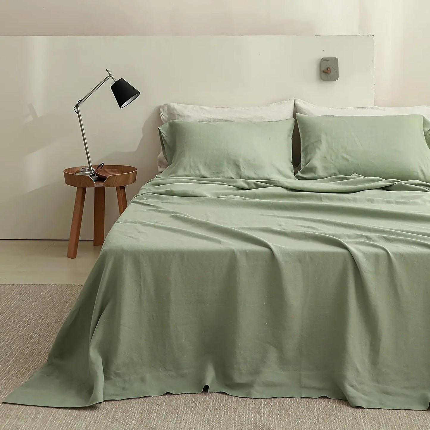 Simple Opulence 3 4 Piece Bed Linen Sheet Set French Flax