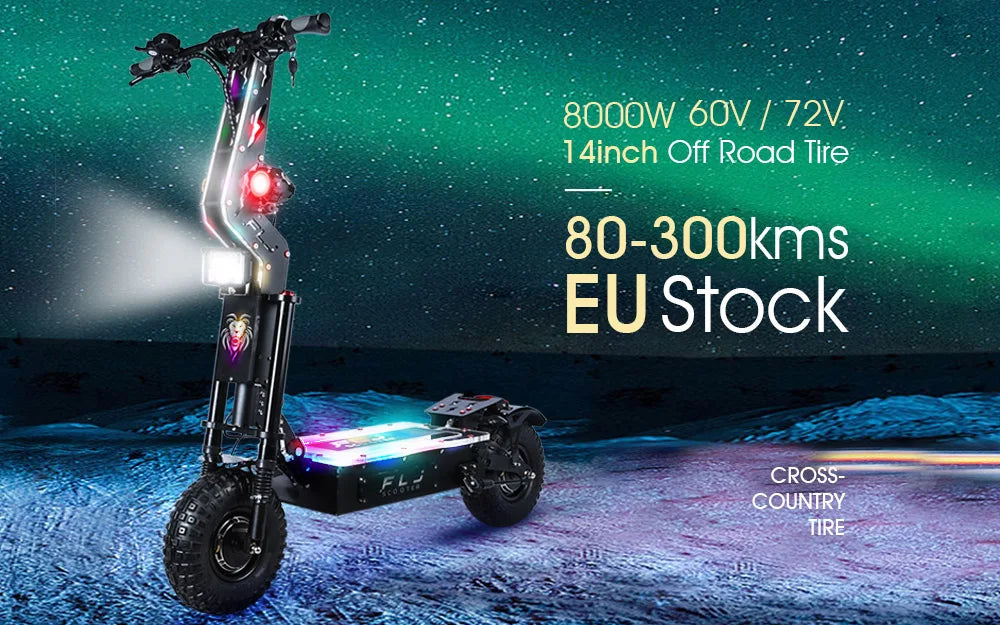 Obarter D5 5000W Electric Scooter 12 Inch Fat Tire On Road