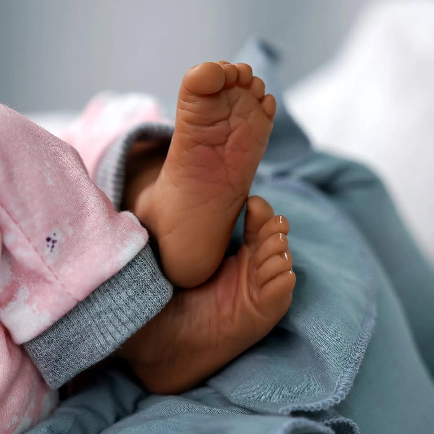 Lifelike Reborn Baby Dolls Black 17 Inch Body Realistic