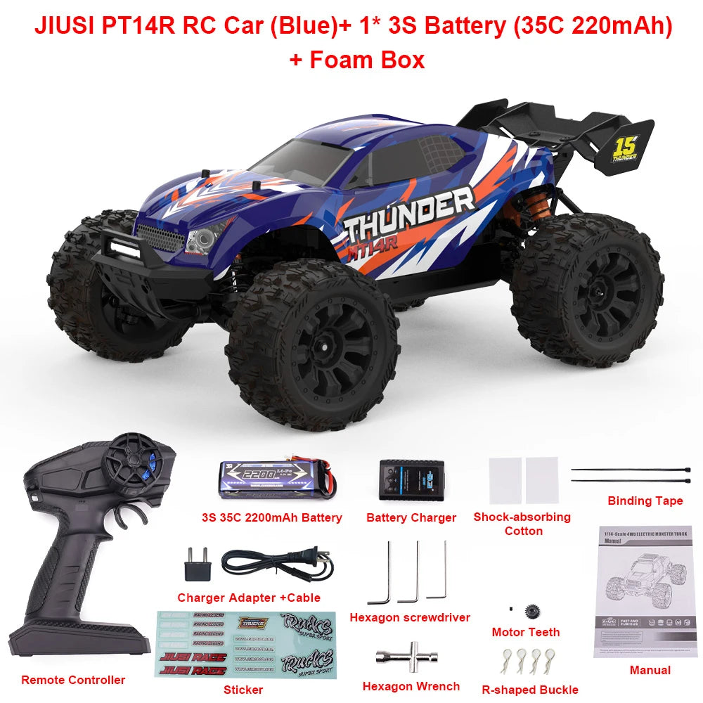 Jiusi PT14R MT14R One Fourteenth RC Car 4WD Brushless Truck
