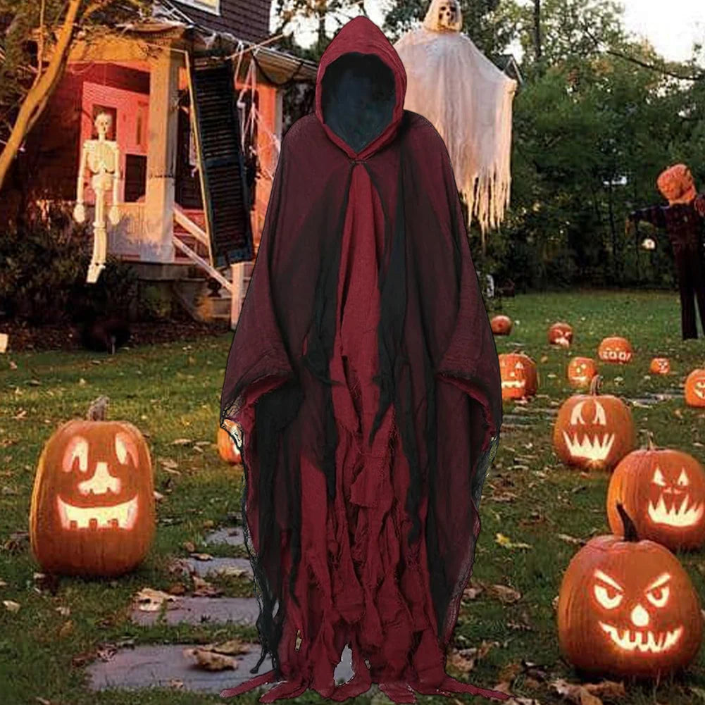 Halloween Ghost Dementor Cosplay Cloak Hood For Men Women