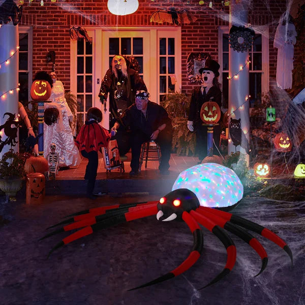 11.8ft Big Spider Inflatable Rotating Lamp Plate With LEDs