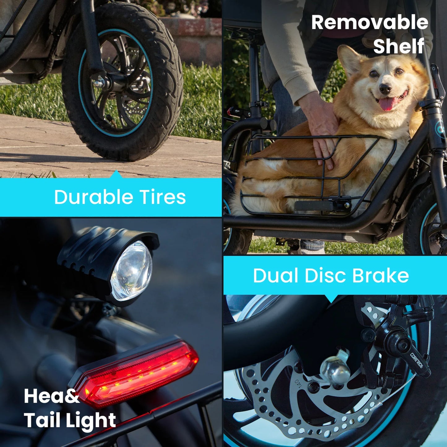 Gyroor Electric Scooter with Pet Basket Foldable Electric Scooter for Adults 3 Riding Modes Up to 20 Miles 18.6MPH