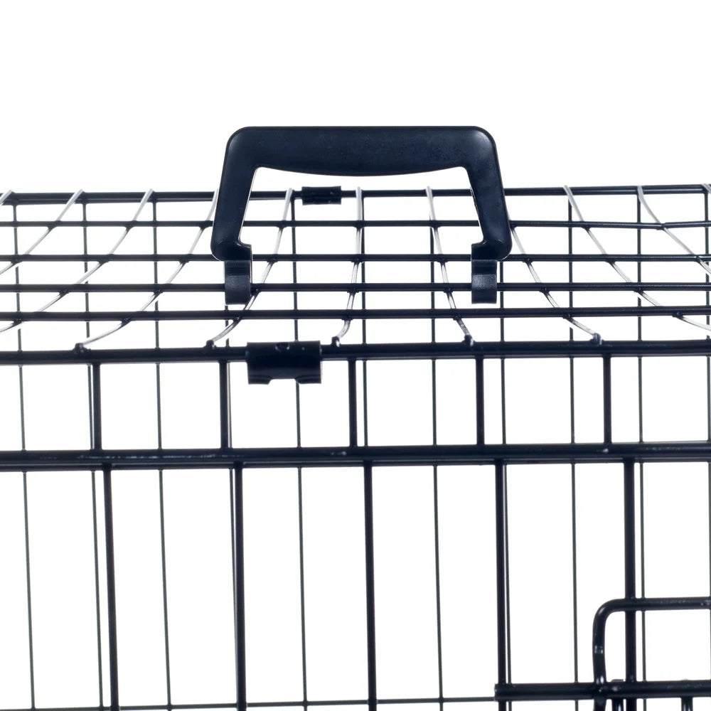 36 Inch Double Door Dog Crate Portable Kennel With Divider