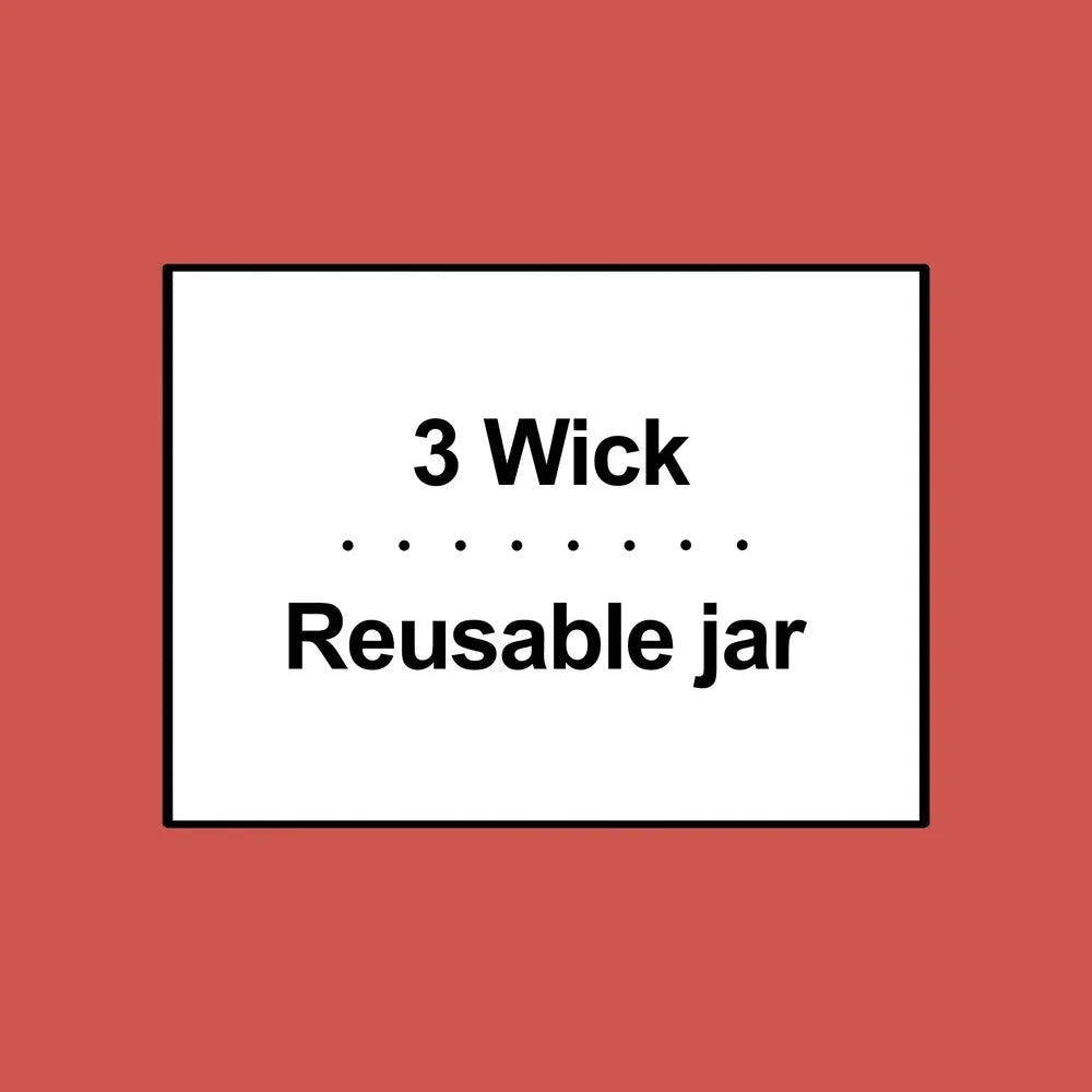 Three Wick Scented Candle Warm Apple Pie Paraffin Blend Wax