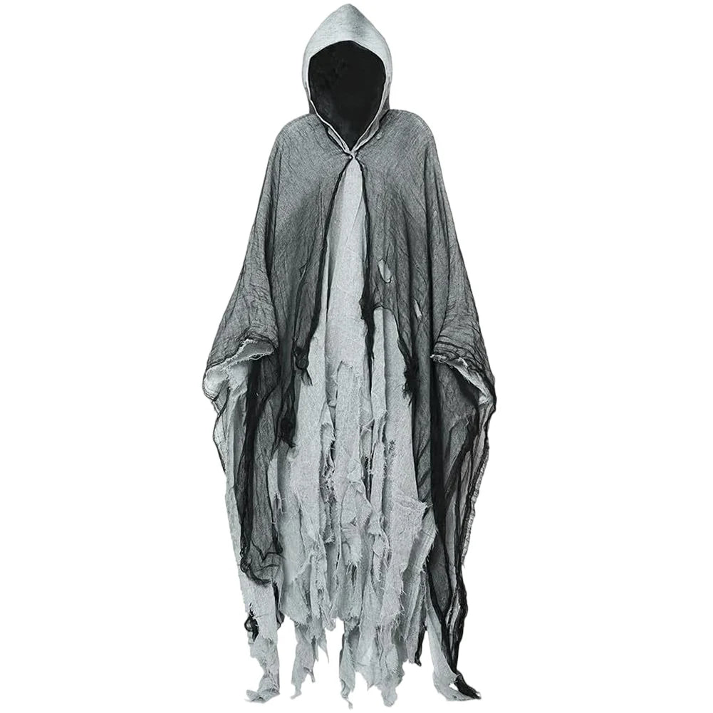 Halloween Ghost Dementor Cosplay Cloak Hood For Men Women