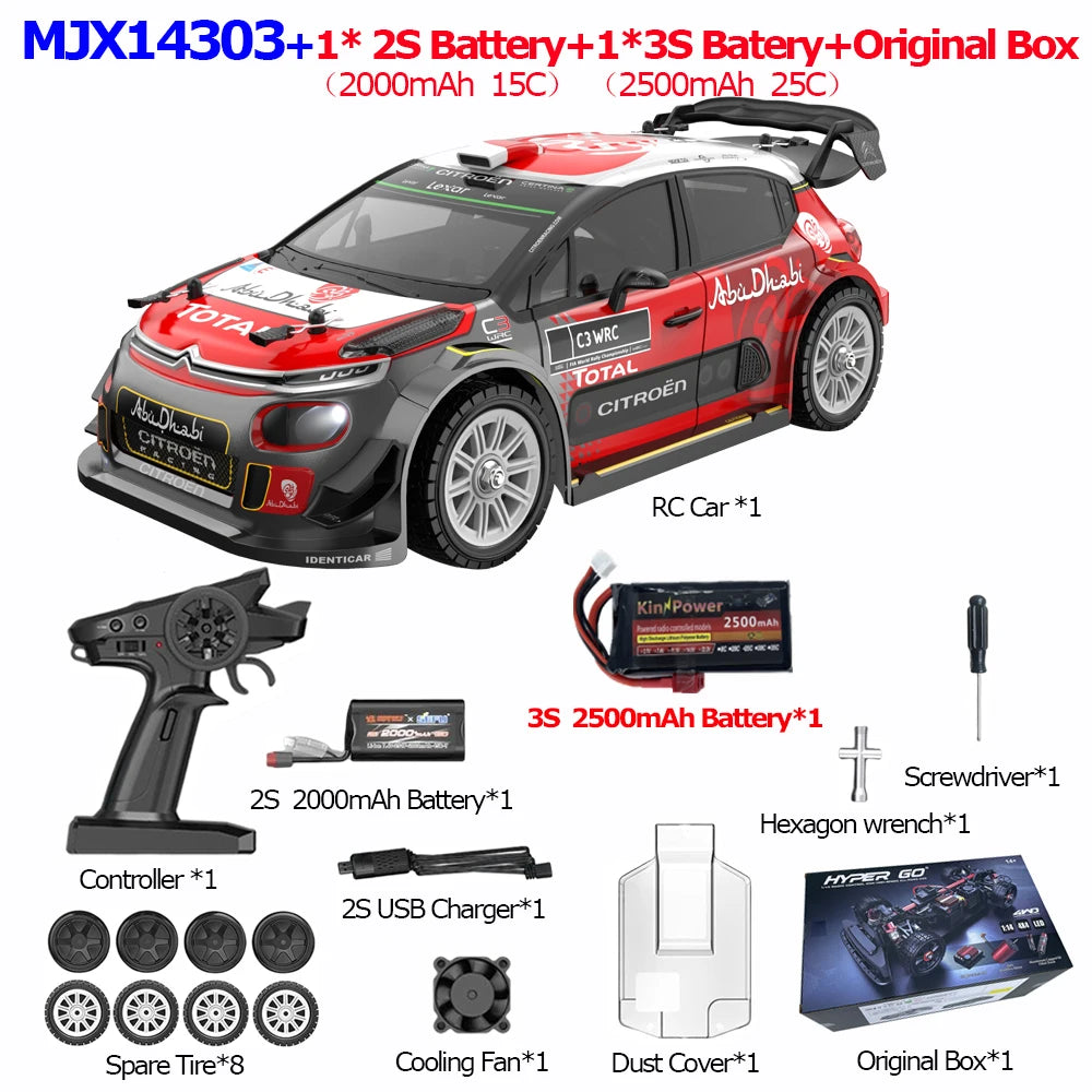 MJX Hyper Go RC Car 55kmh Brushless 4WD Off Road Toy