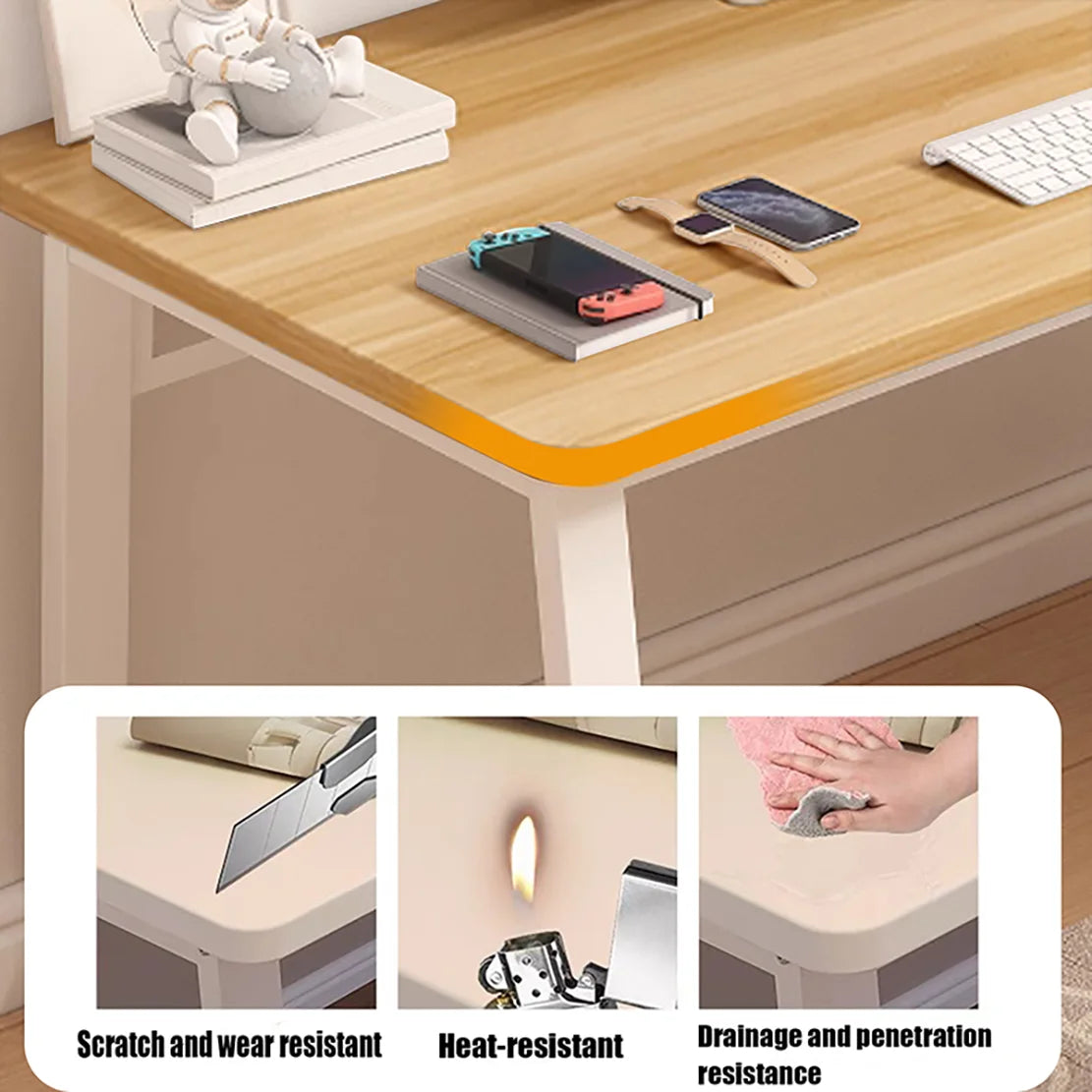 White Computer Desk Modern Simple Style Home Office Bedroom