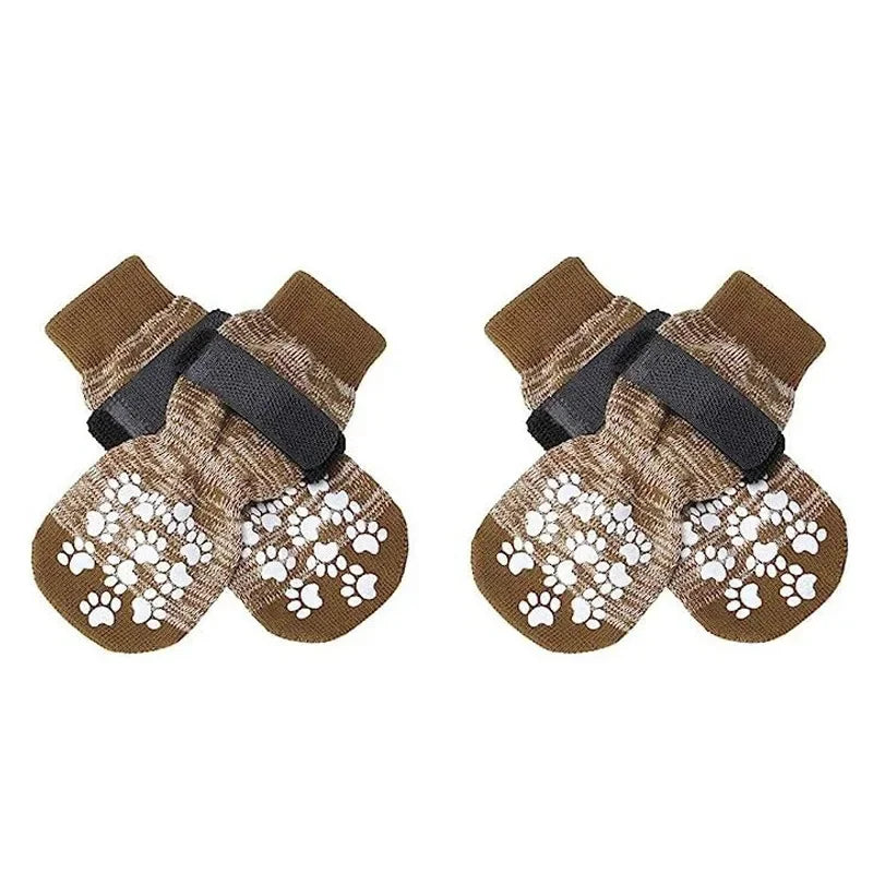 Non Slip Dog Socks Large Waterproof Silicone Grip For Senior Dogs Indoor Walking