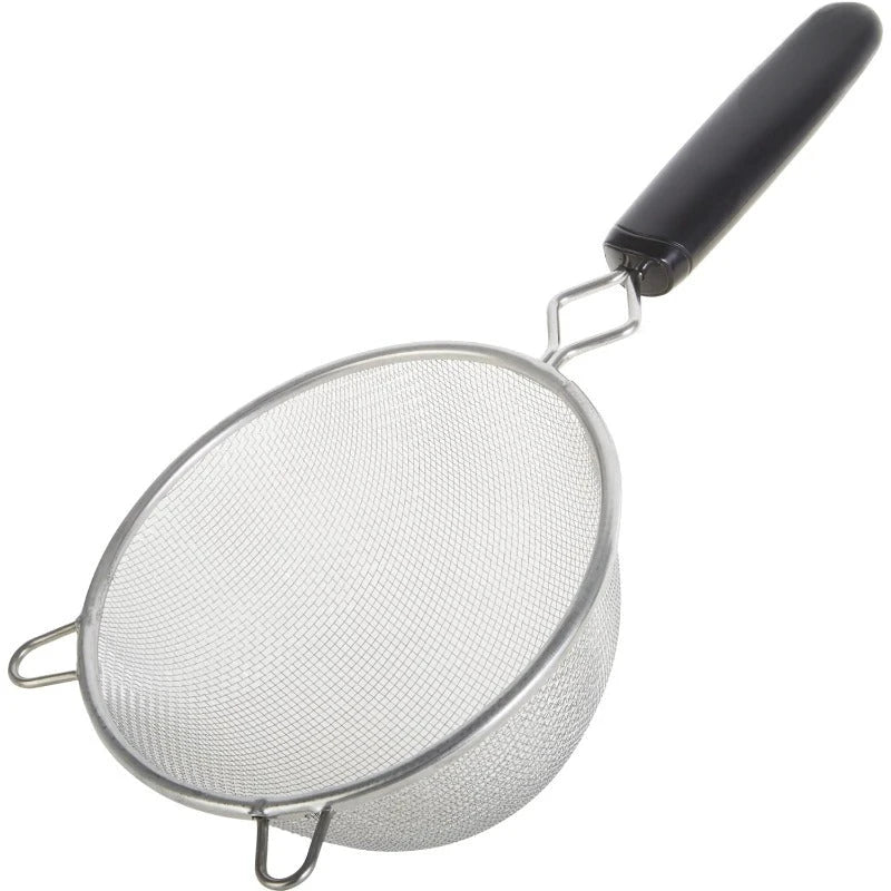 Good Cook 6 Inch Strainer Aluminum Mesh Black Silver